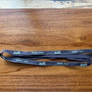 Hermes brown ribbon